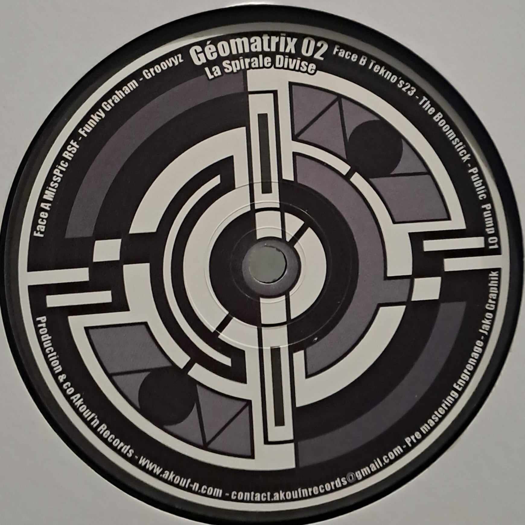Géomatrix 02 - vinyle freetekno